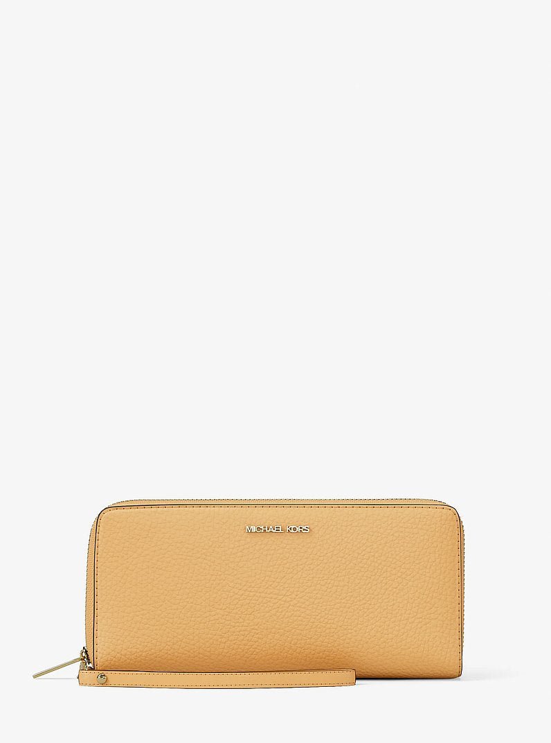 Michael Kors Jet Set Travel Large Pebbled Leather Wristlet - Image 6