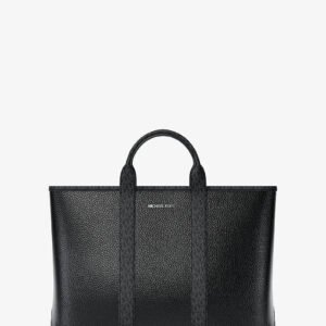 Michael Kors Cooper Medium Pebbled Leather and Signature Logo Tote Bag