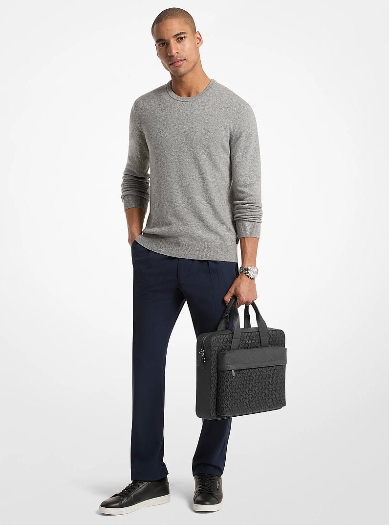 Pasta Michael Kors Pacey Medium Signature Logo Pocket Briefcase - Image 6