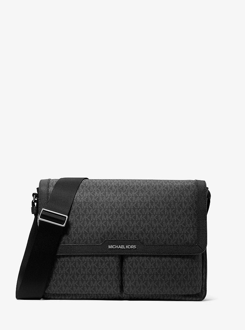 Michael Kors Pacey Medium Signature Logo Messenger Bag - Image 4