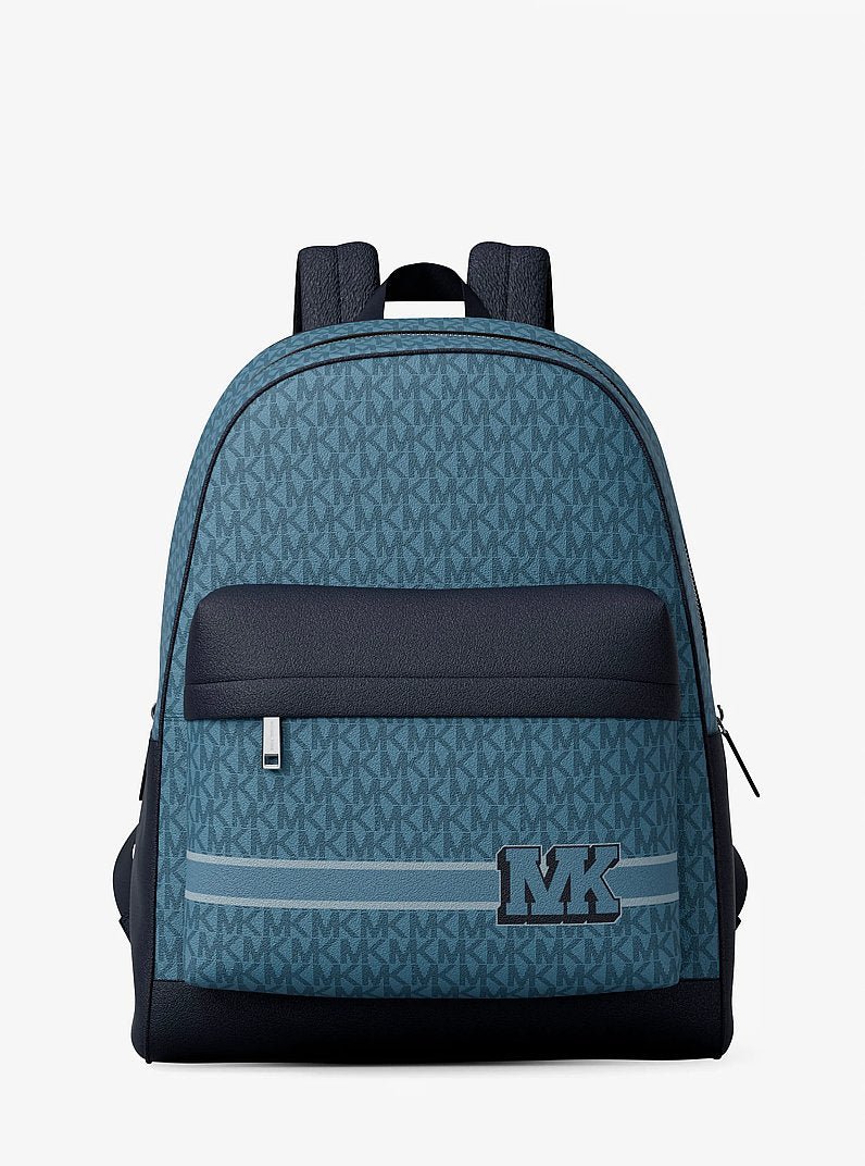 Michael Kors Pacey Embellished Striped Signature Logo Backpack