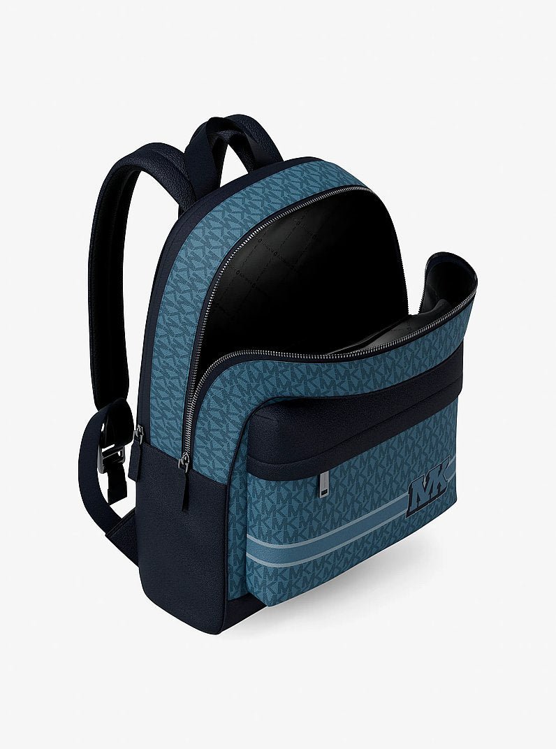 Michael Kors Pacey Embellished Striped Signature Logo Backpack - Image 2