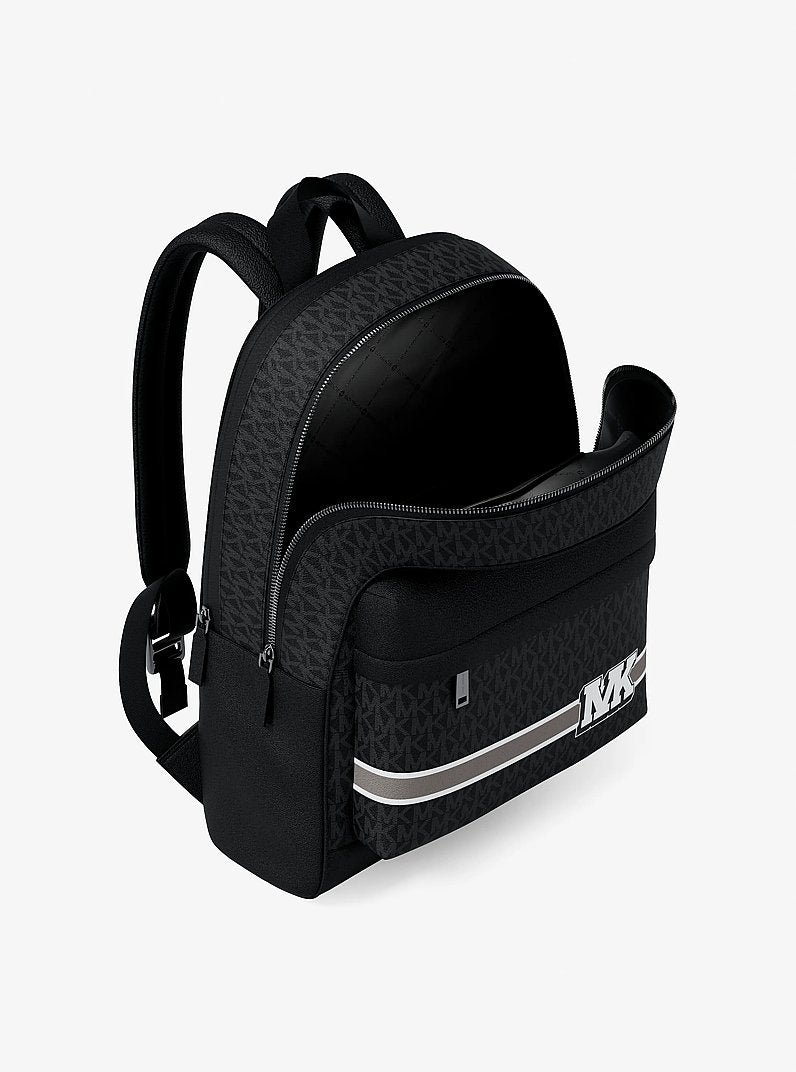 Michael Kors Pacey Embellished Striped Signature Logo Backpack - Image 7