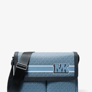 Michael Kors Pacey Embellished Signature Logo Messenger Bag