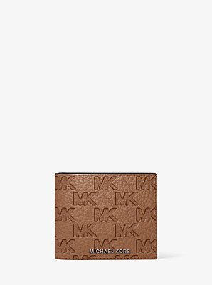 Michael Kors Hudson Logo Embossed Leather Billfold Wallet and Passcase - Image 4