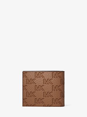 Michael Kors Hudson Logo Embossed Leather Billfold Wallet and Passcase - Image 5