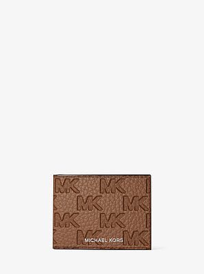 Michael Kors Hudson Logo Embossed Leather Billfold Wallet and Passcase - Image 6