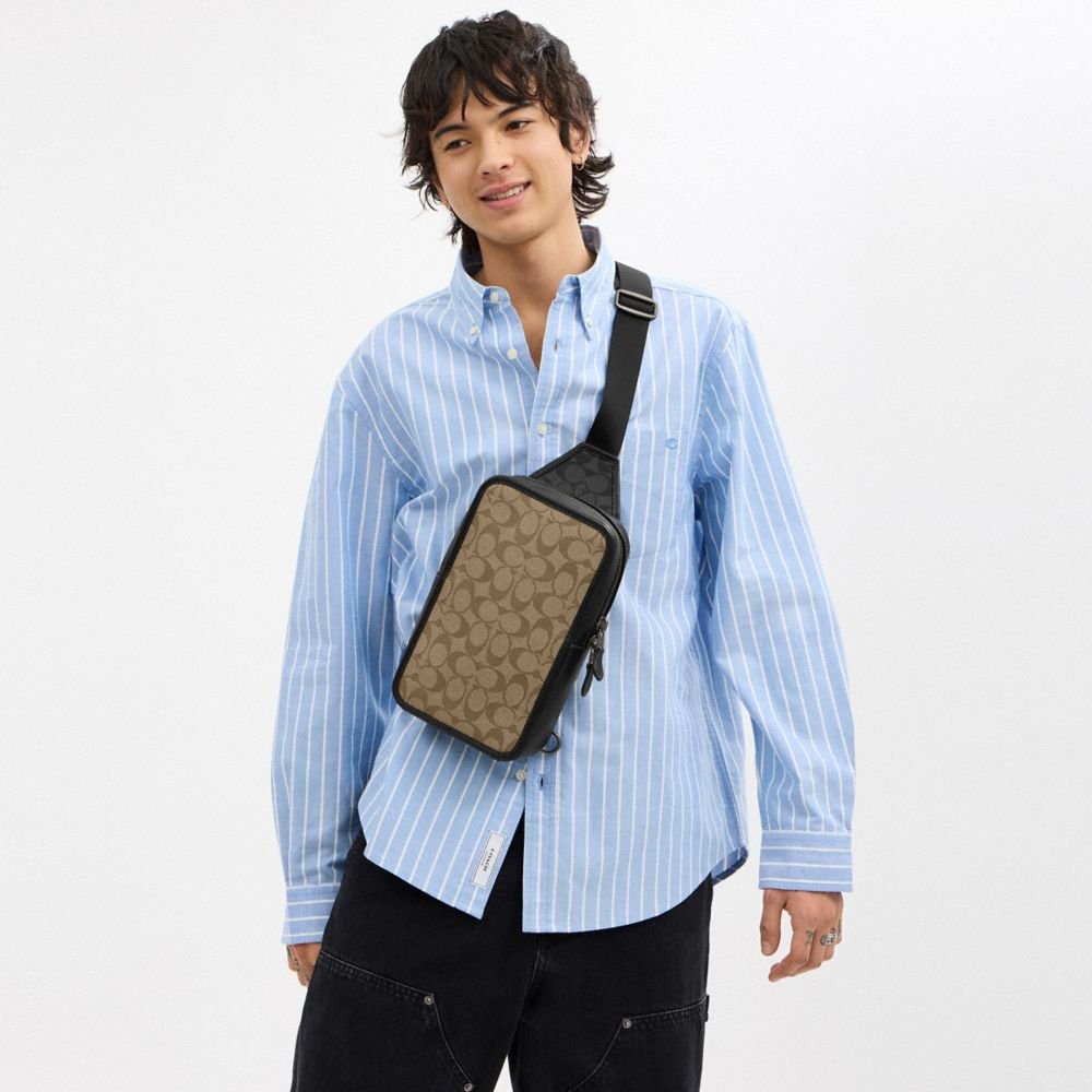 Coach Sullivan Pack In Blocked Signature Canvas - Image 2