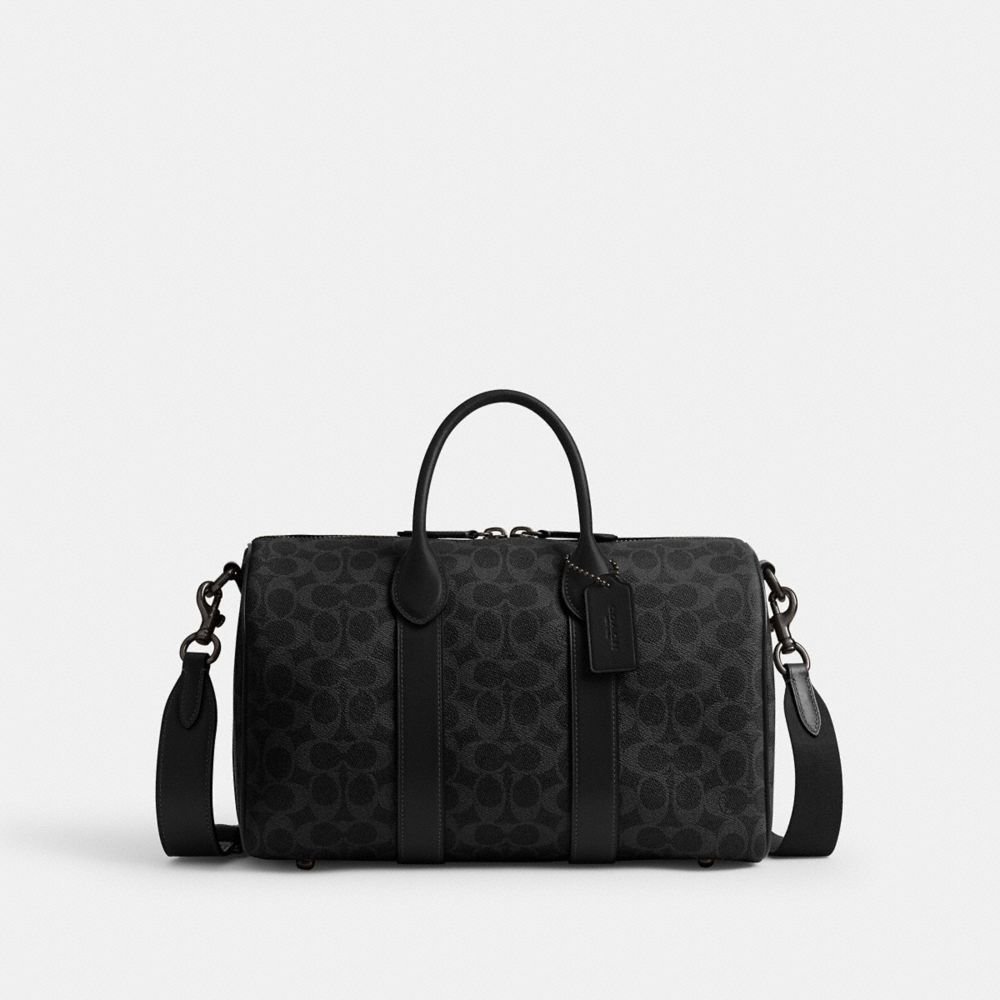 Coach Compass Bag 35 In Signature Canvas