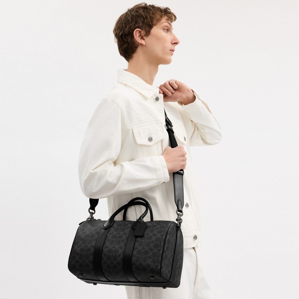 Coach Compass Bag 35 In Signature Canvas - Image 2