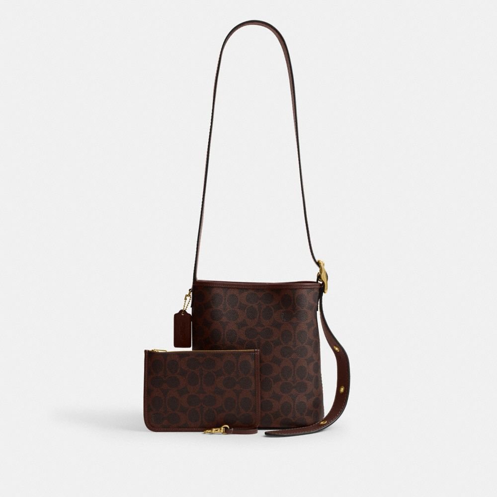 Coach Bleecker Bucket Bag 21 In Signature Canvas - Image 4