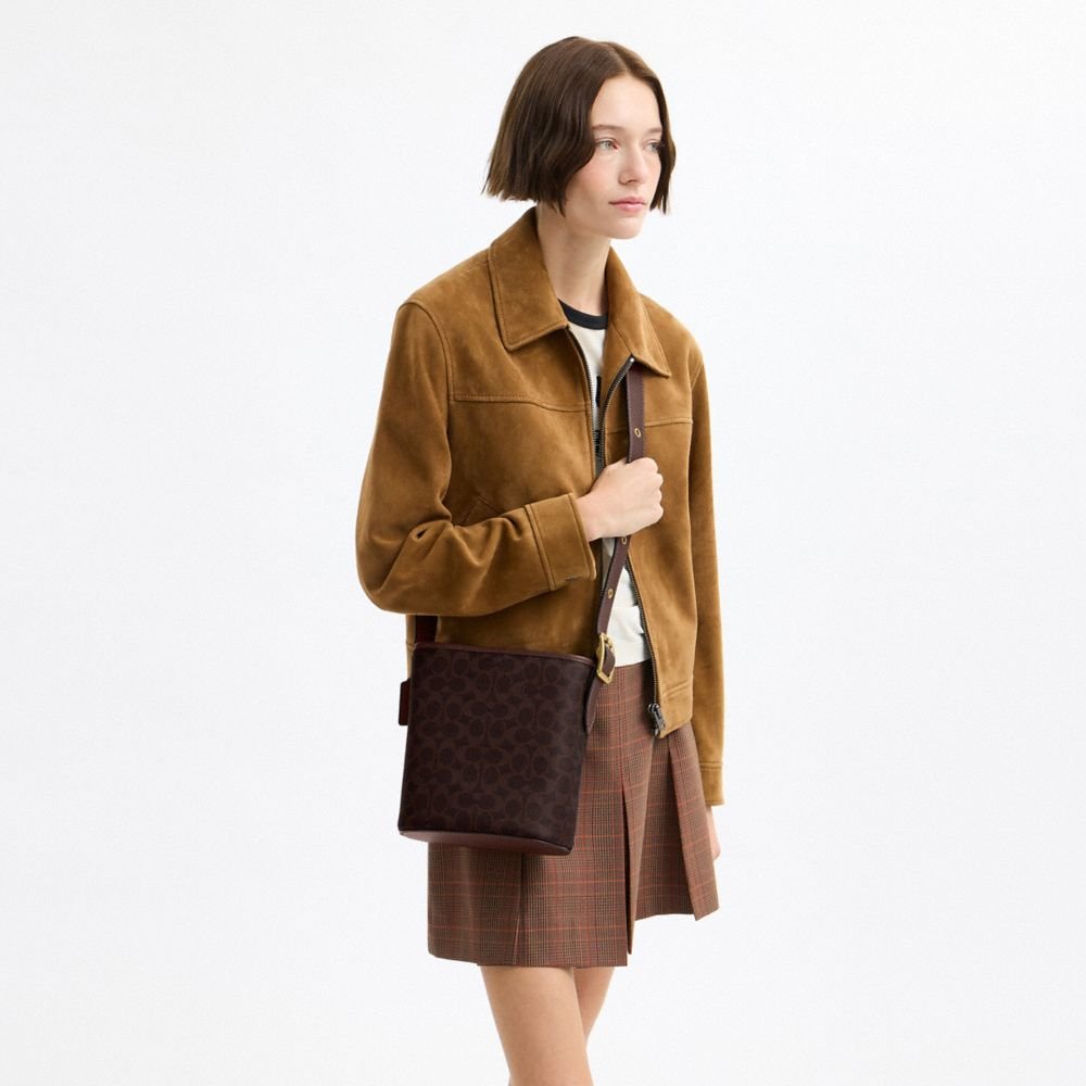 Coach Bleecker Bucket Bag 21 In Signature Canvas - Image 3