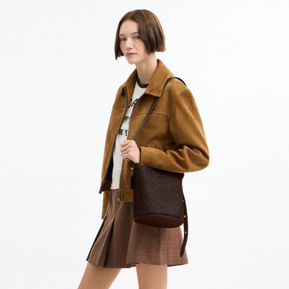 Coach Bleecker Bucket Bag 21 In Signature Canvas - Image 2