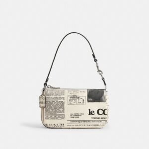 Coach Nolita 19 With Newspaper Print