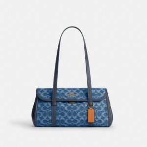 Coach Bridget Flap Shoulder Bag In Signature Denim