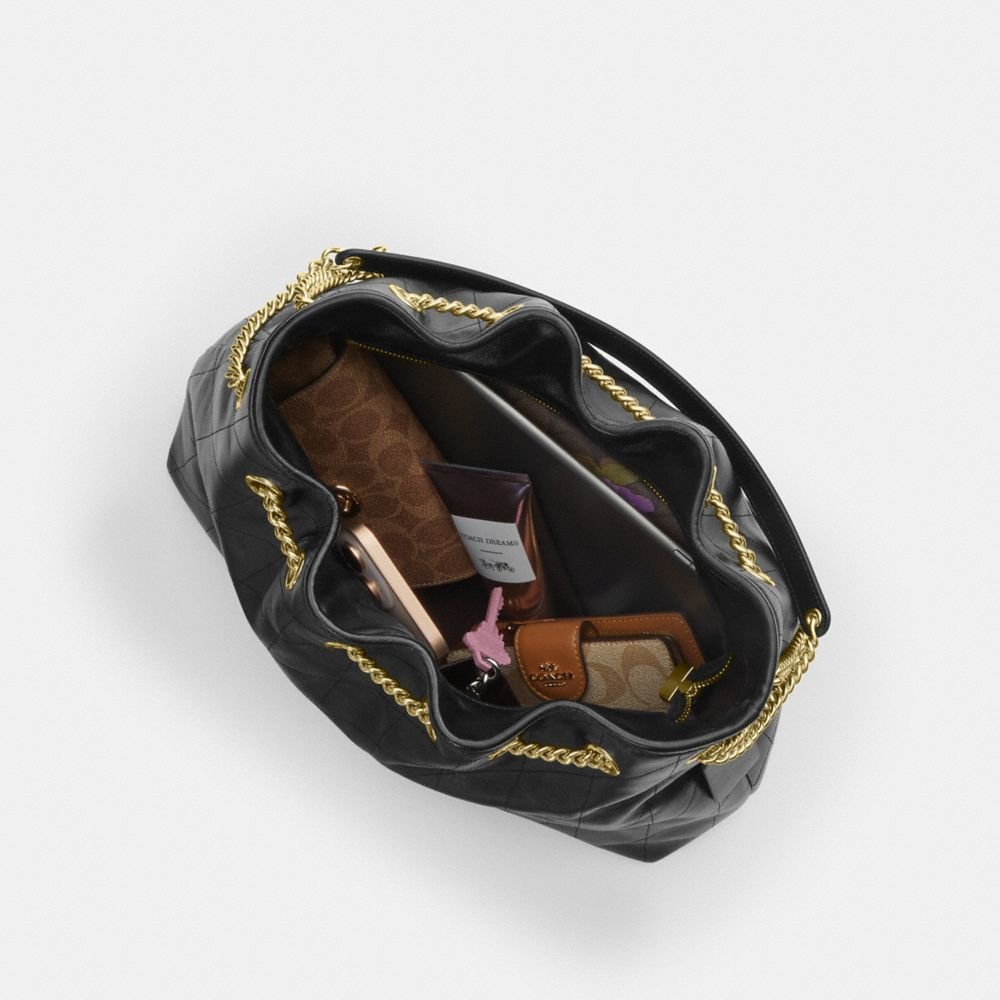 Coach Evelyn Shoulder Bag With Quilting - Image 15