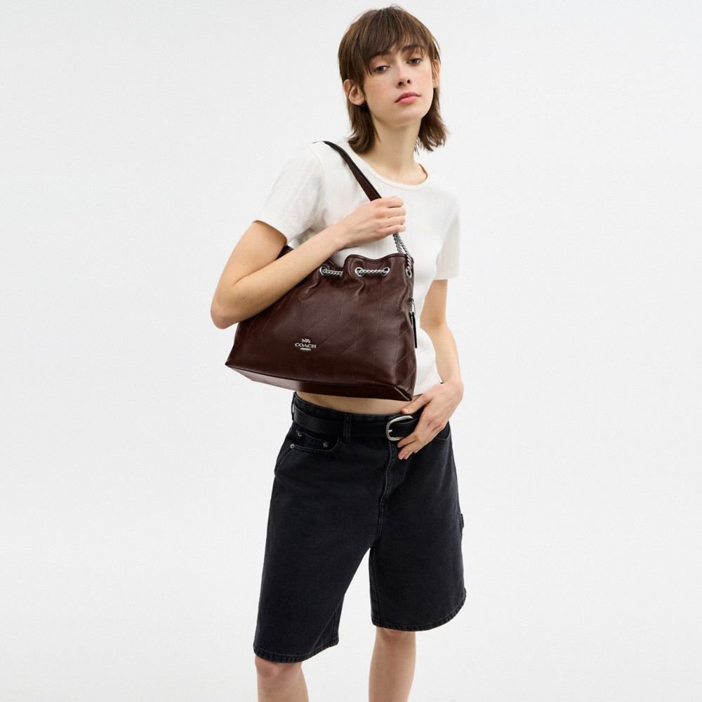 Coach Evelyn Shoulder Bag With Quilting - Image 2