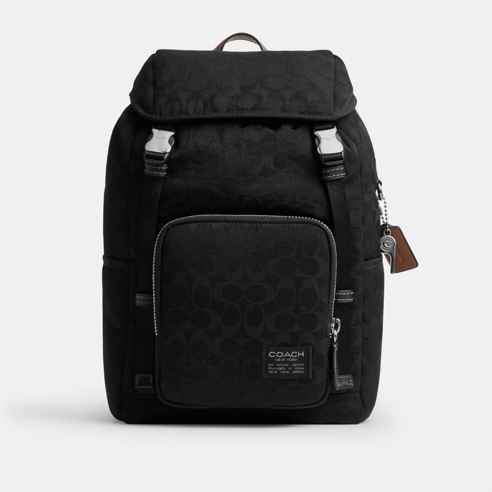 Coach Logan Backpack In Signature Nylon - Image 5
