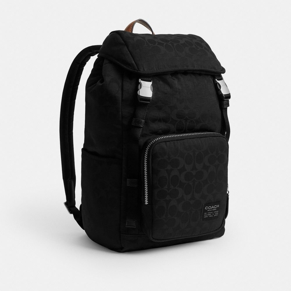 Coach Logan Backpack In Signature Nylon - Image 6
