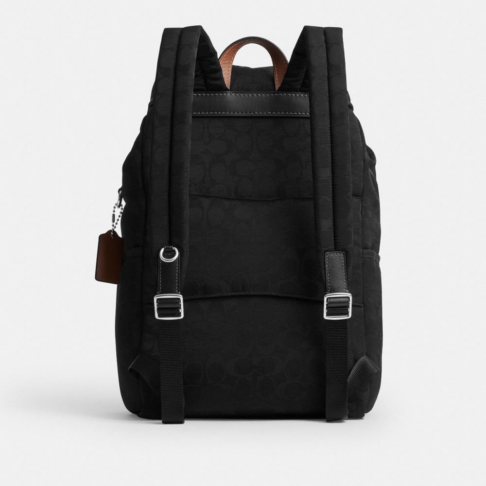 Coach Logan Backpack In Signature Nylon - Image 7