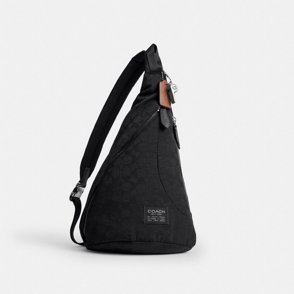 Coach Lachlan Sling In Signature Nylon - Image 5
