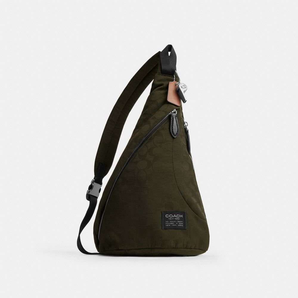 Coach Lachlan Sling In Signature Nylon