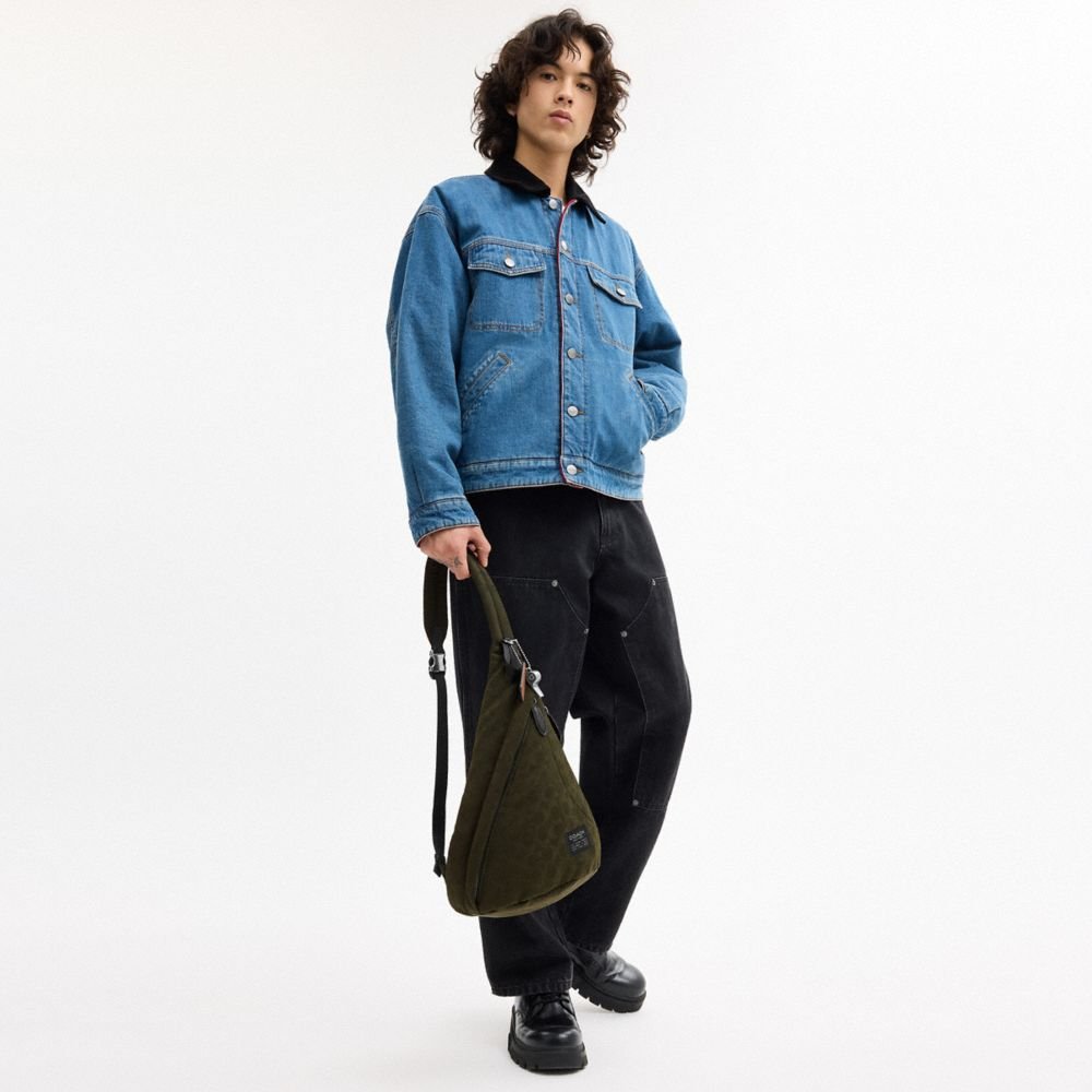 Coach Lachlan Sling In Signature Nylon - Image 3