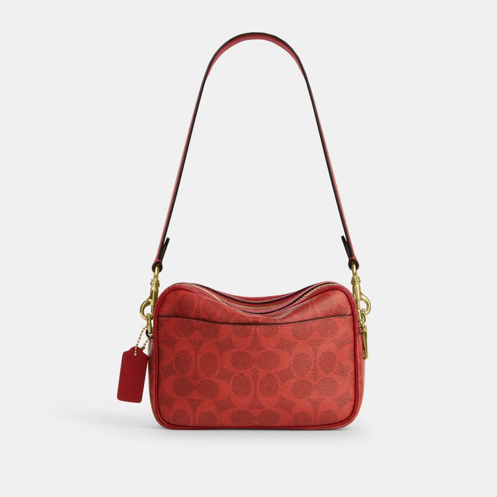 Coach Mini Carey Crossbody Bag In Signature Canvas - Image 15