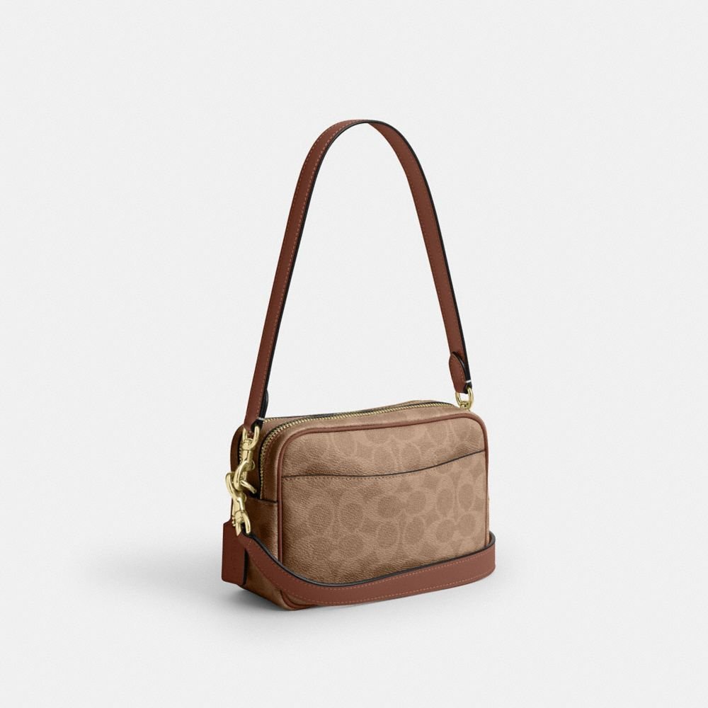 Coach Mini Carey Crossbody Bag In Signature Canvas - Image 10