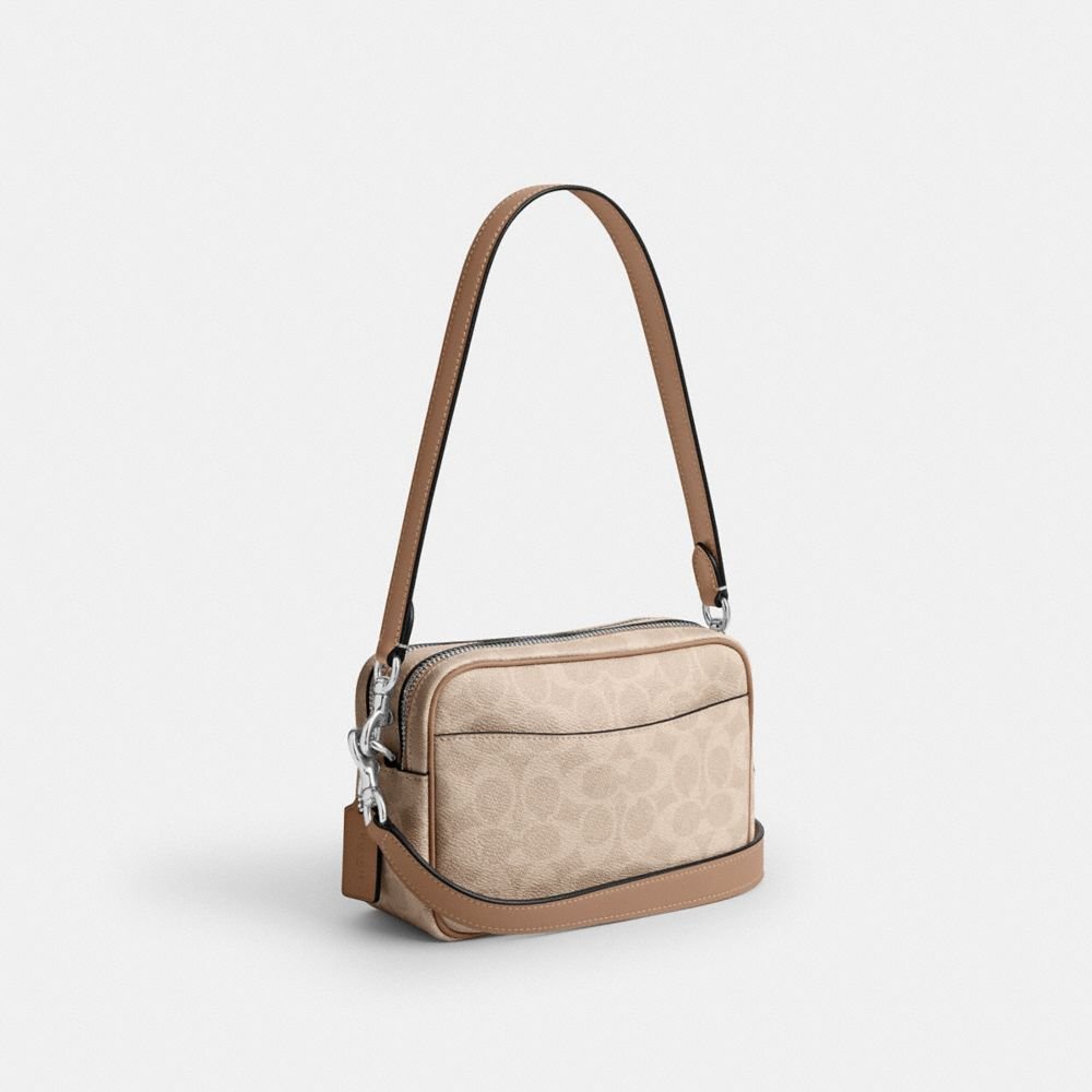 Coach Mini Carey Crossbody Bag In Signature Canvas - Image 4