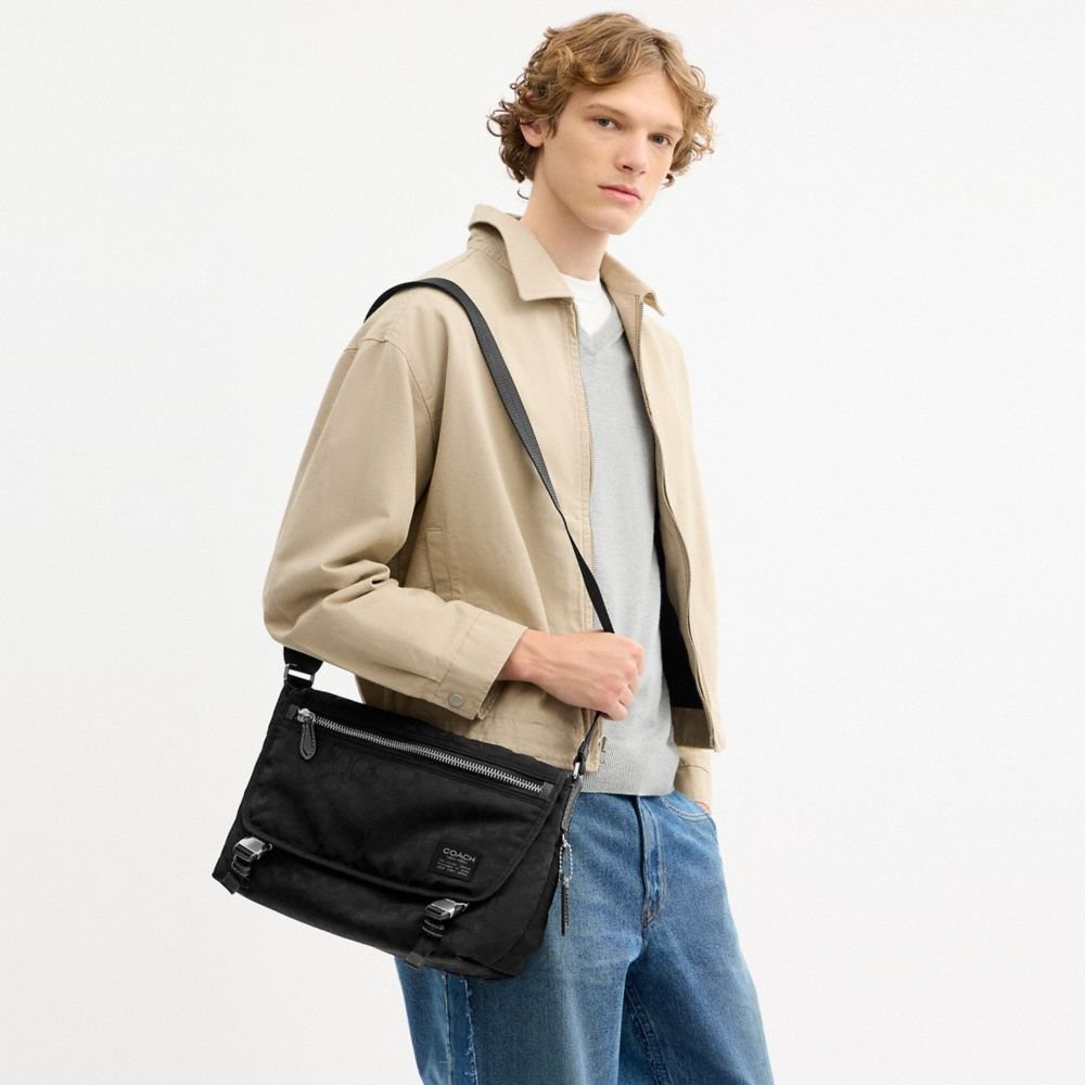 Coach Lane Messenger In Signature Nylon - Image 2