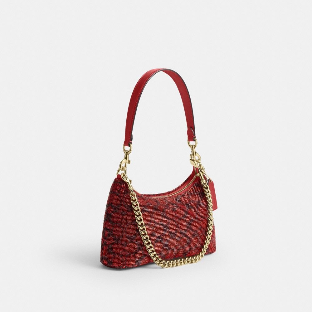 Coach Teri Shoulder Bag In Signature Beaded Satin - Image 6