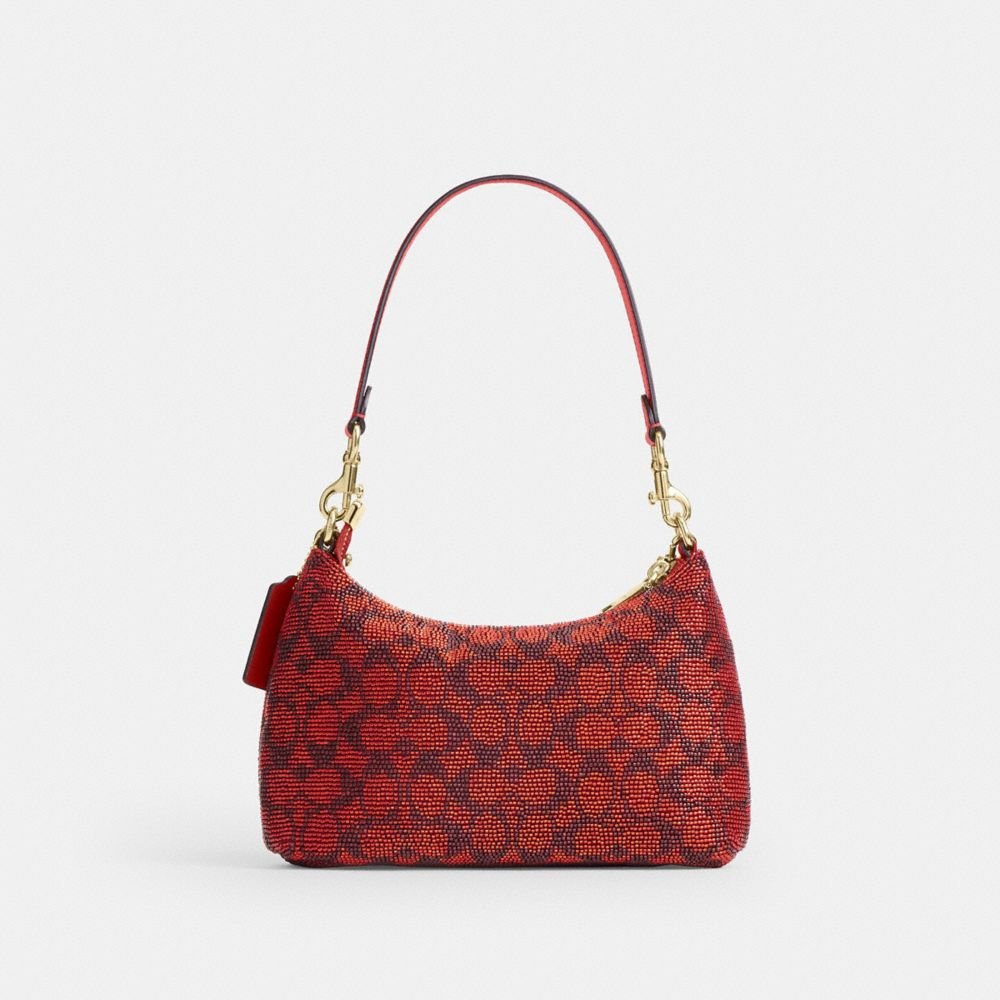 Coach Teri Shoulder Bag In Signature Beaded Satin - Image 7