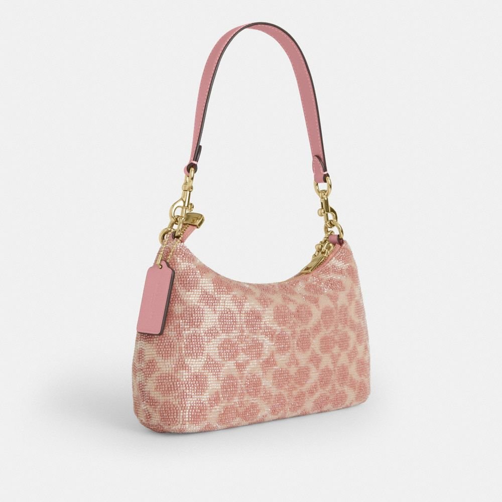 Coach Teri Shoulder Bag In Signature Beaded Satin - Image 4