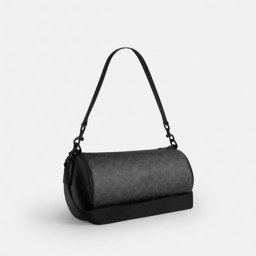 Coach Andre Barrel Bag 30 In Signature Canvas - Image 4