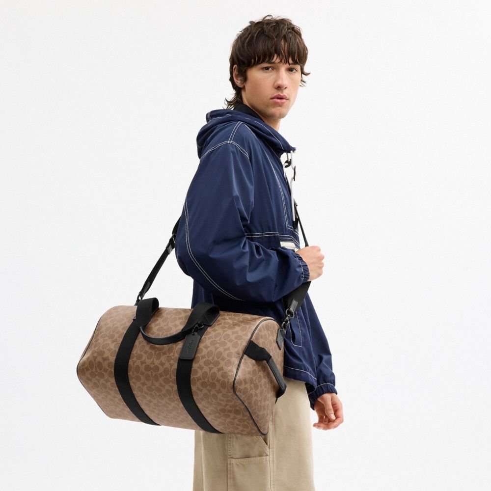 Coach Explorer Duffle Bag 45 In Signature Canvas - Image 2