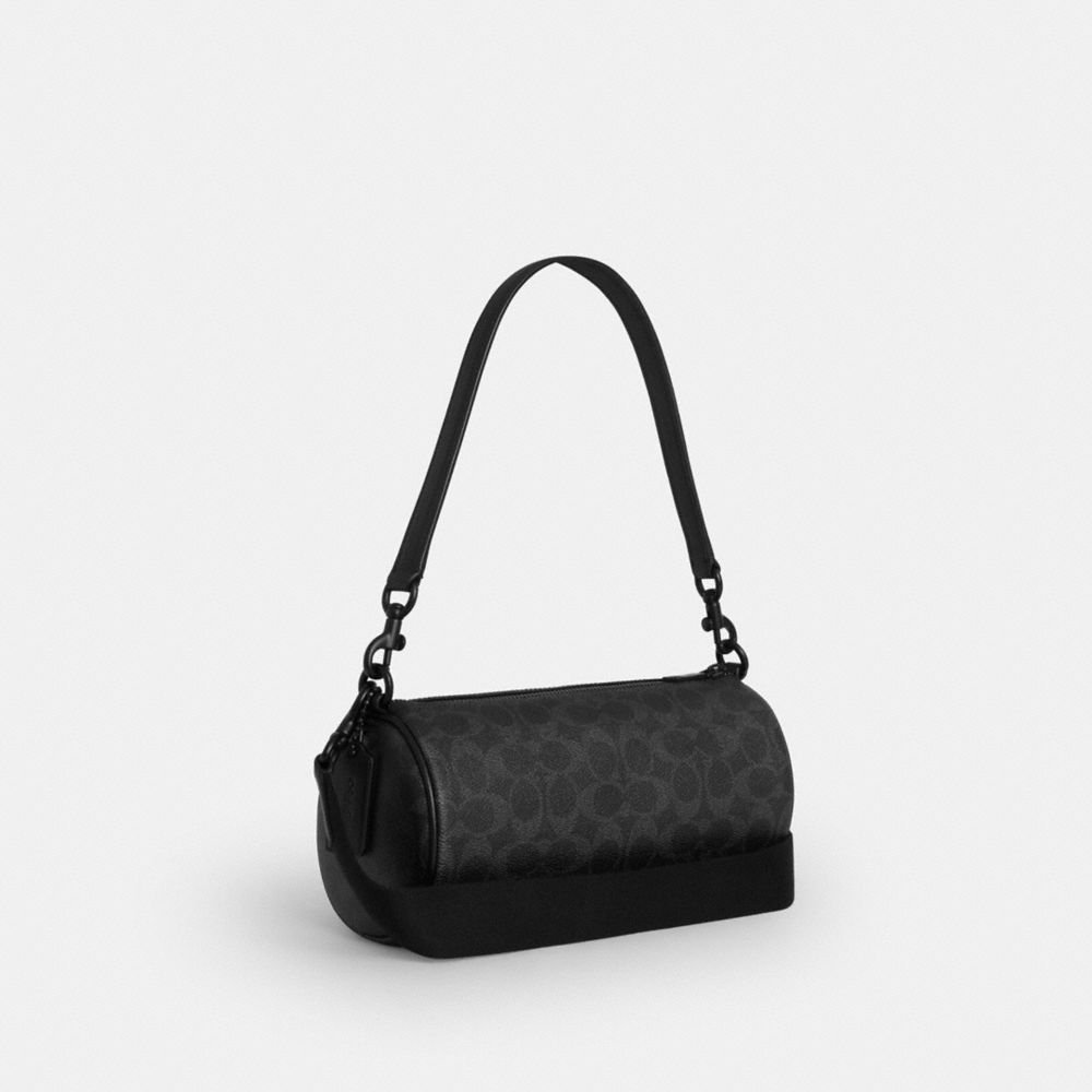 Coach Andre Barrel Bag 24 In Signature Canvas - Image 4