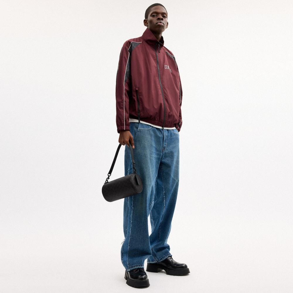 Coach Andre Barrel Bag 24 In Signature Canvas - Image 3