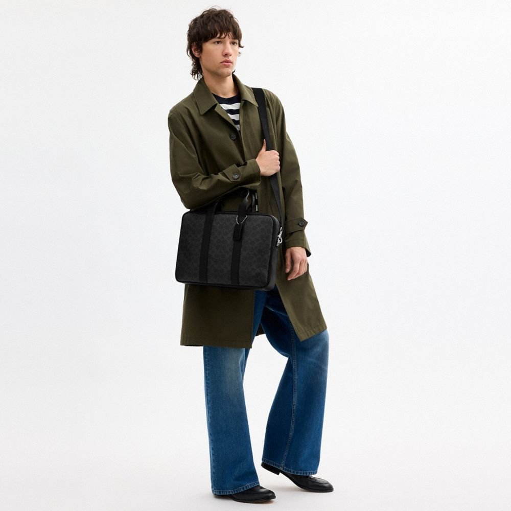 Coach Austin Brief In Signature Canvas - Image 2