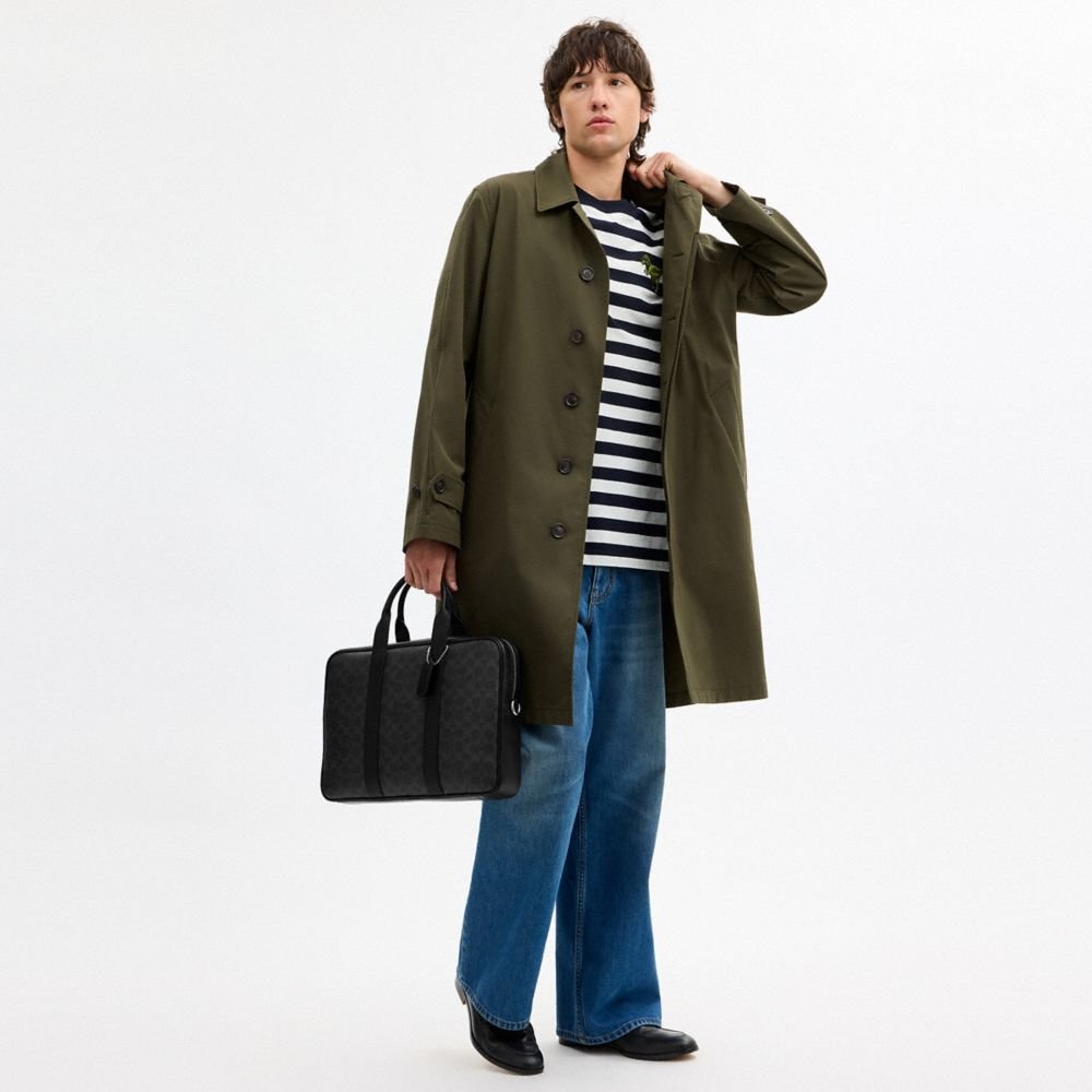 Coach Austin Brief In Signature Canvas - Image 3