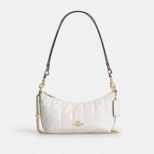Coach Caitlin Shoulder Bag With Quilting And Charm