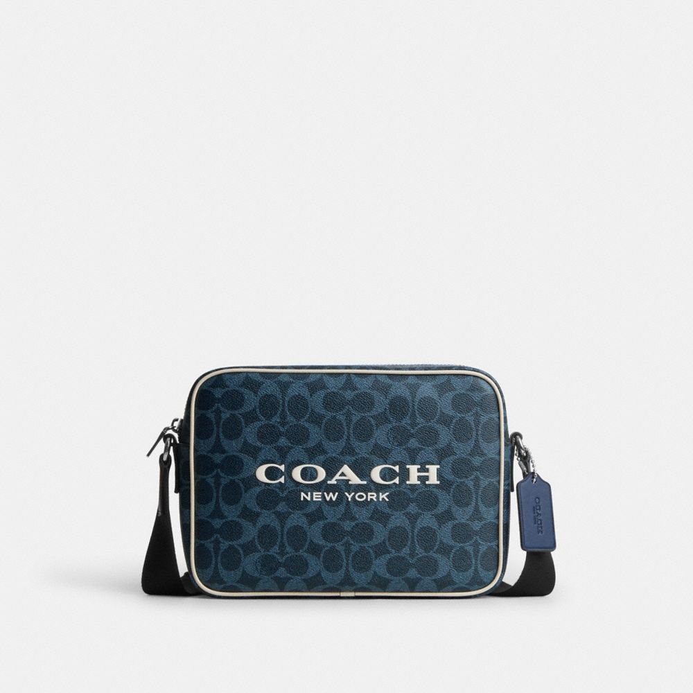 Coach Colton Crossbody Bag 25 In Signature Canvas With Coach Graphic