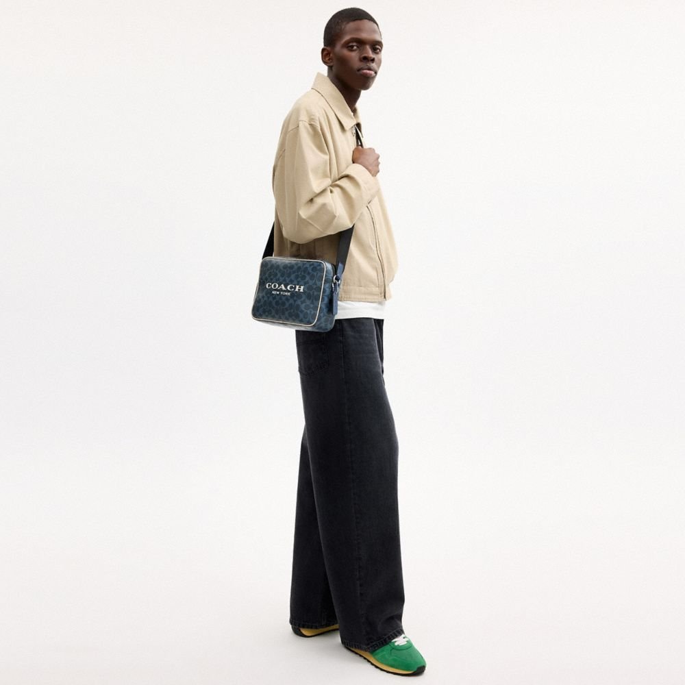 Coach Colton Crossbody Bag 25 In Signature Canvas With Coach Graphic - Image 2