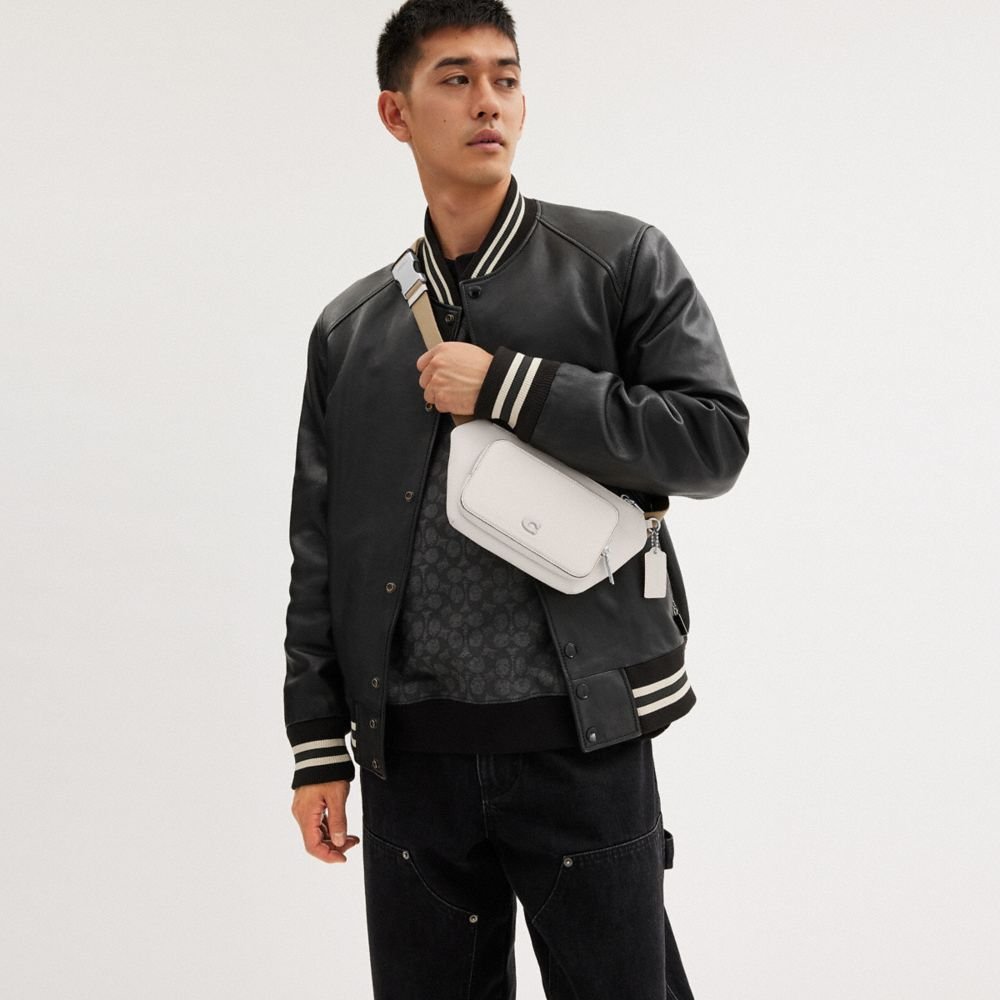 Coach Belt Bag With Signature Canvas Interior Detail - Image 2