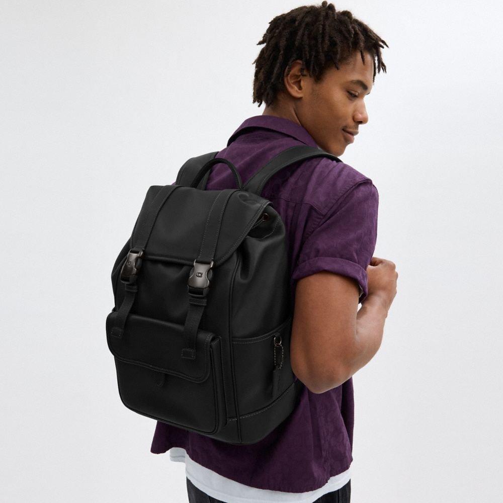 Coach League Flap Backpack - Image 2