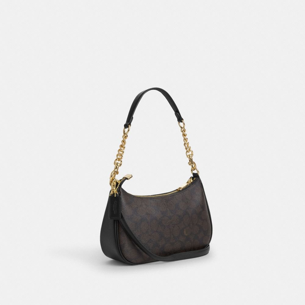 Coach Teri Shoulder Bag In Signature Canvas - Image 4