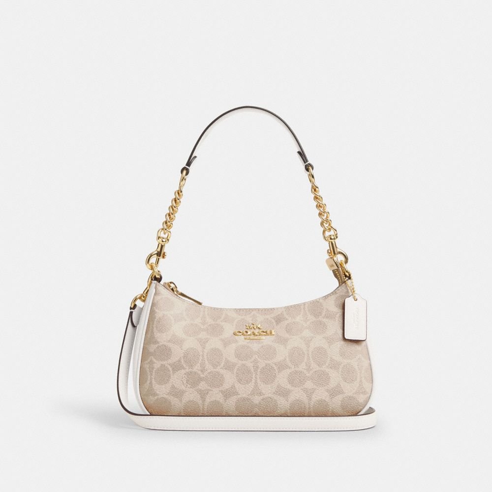 Coach Teri Shoulder Bag In Signature Canvas - Image 9