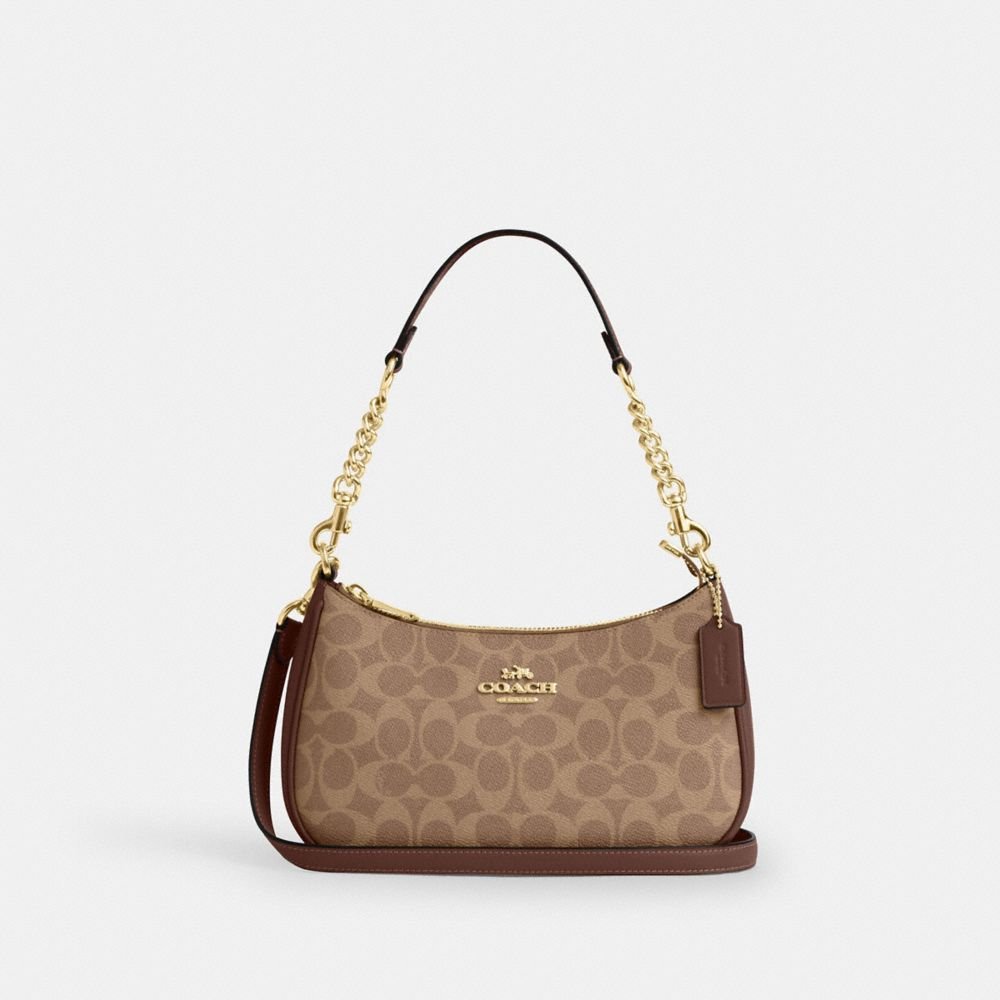 Coach Teri Shoulder Bag In Signature Canvas - Image 13