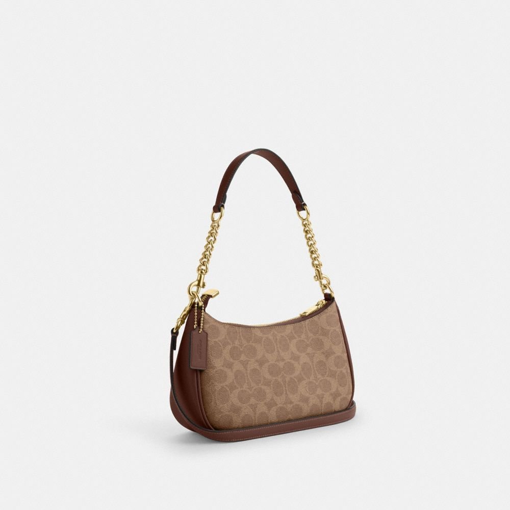 Coach Teri Shoulder Bag In Signature Canvas - Image 14