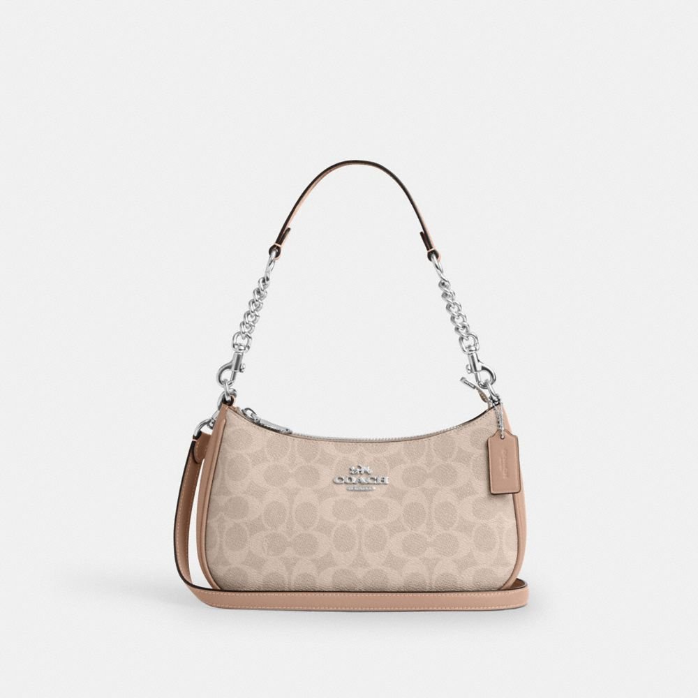 Coach Teri Shoulder Bag In Signature Canvas - Image 5
